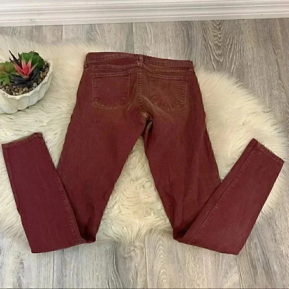 WOMENS PLASTIC BY GLY RED COATED SKINNY JEANS 27/4 - Picture 4 of 7